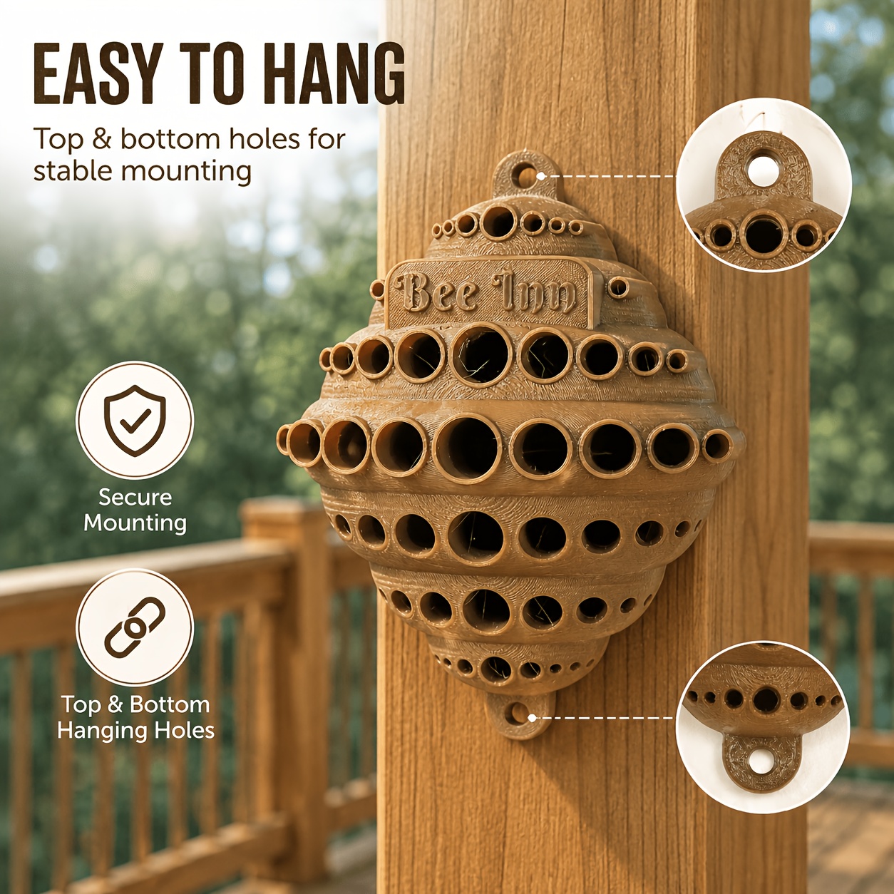 3D Printed Wall-Mounted Bee &  - Urban Farming Urban Gardening 评论和价格